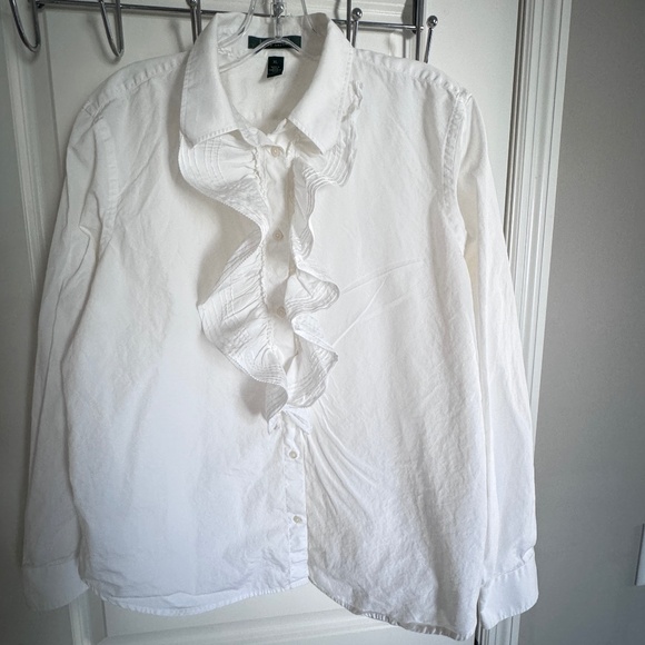 Ralph Lauren Ruffle Shirt XL - Picture 1 of 6